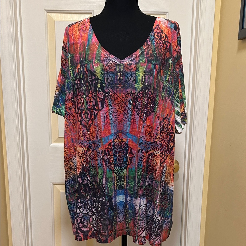 Fashion Bug Multicolor Patterned Tunic